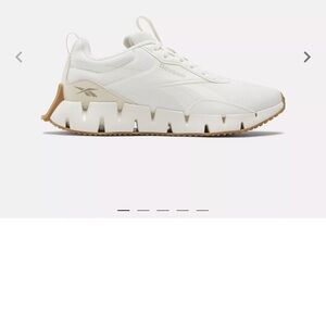Reebok White Sneakers with Tan Sole